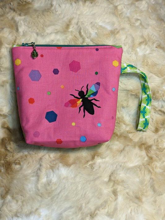 Bee Zipper Pouch - Green