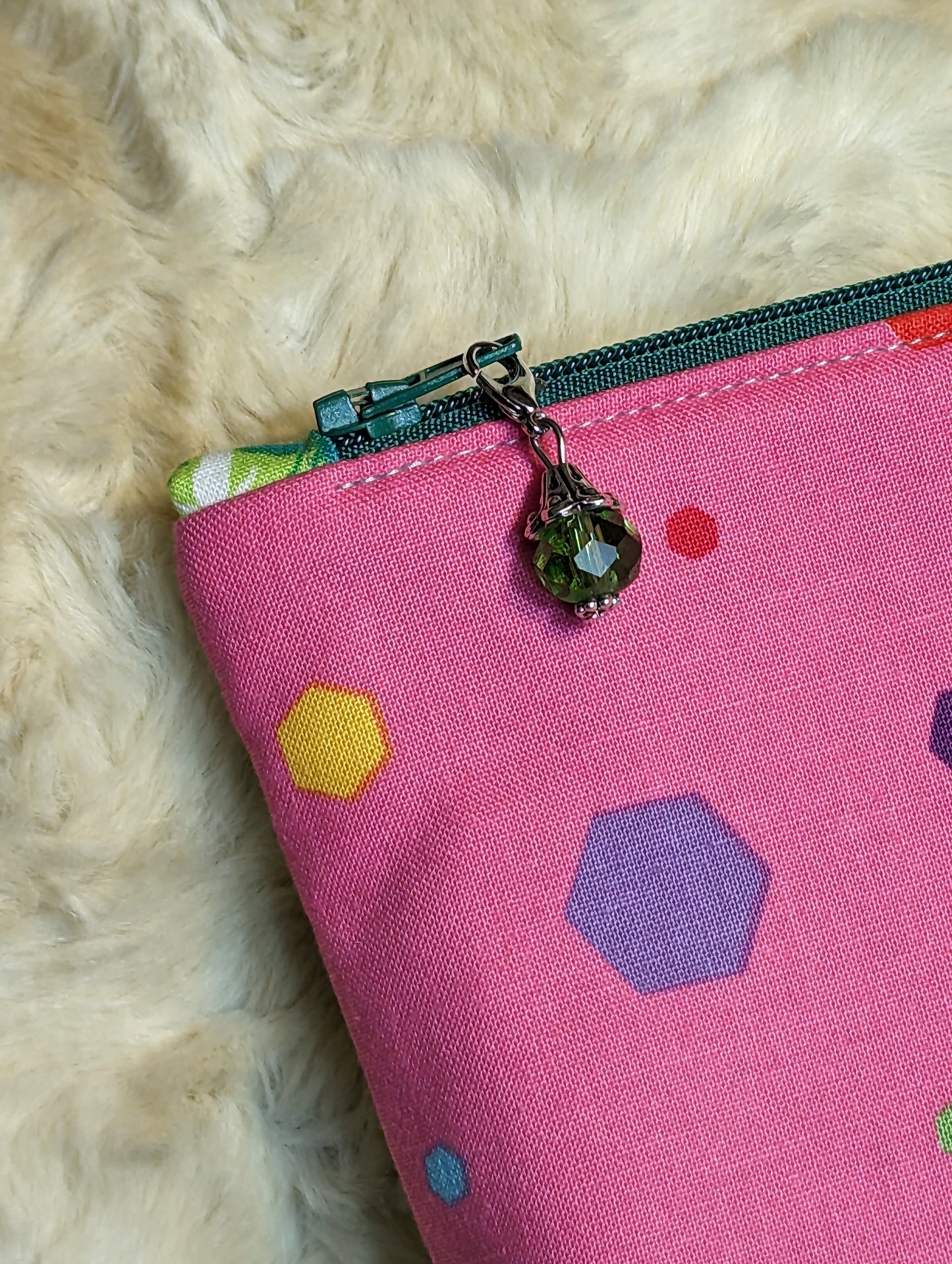 Bee Zipper Pouch - Green