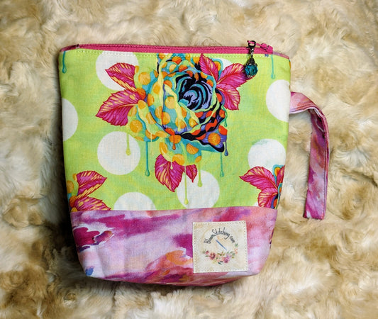 Rose Zipper Pouch - Sm. Sz. #2