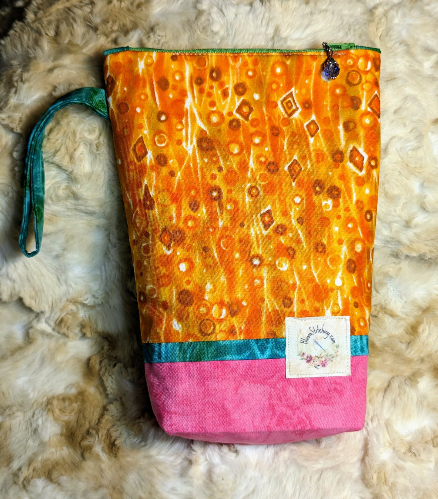 Rose Zipper Pouch - Med. Sz. #1