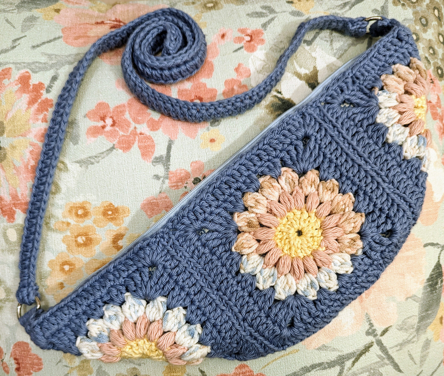 BOHO BUM BAG - Blue, pink, yellow.