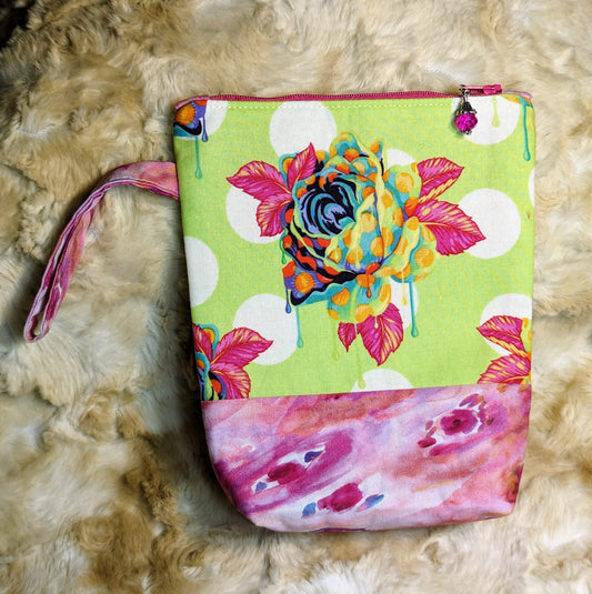 Rose Zipper Pouch - Sm. Sz. #3