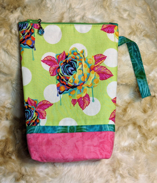 Rose Zipper Pouch - Med. Sz. #1