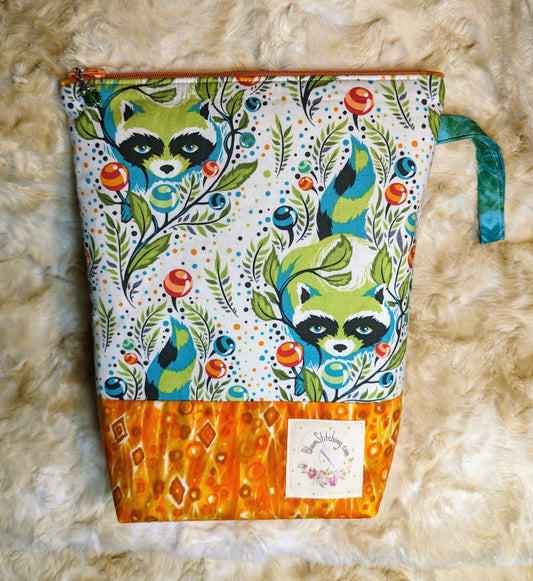 Raccoon!  Zipper Pouch - Large - #1