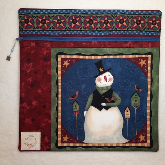 Cross Stitch Project Bag - SET - Snowman #2