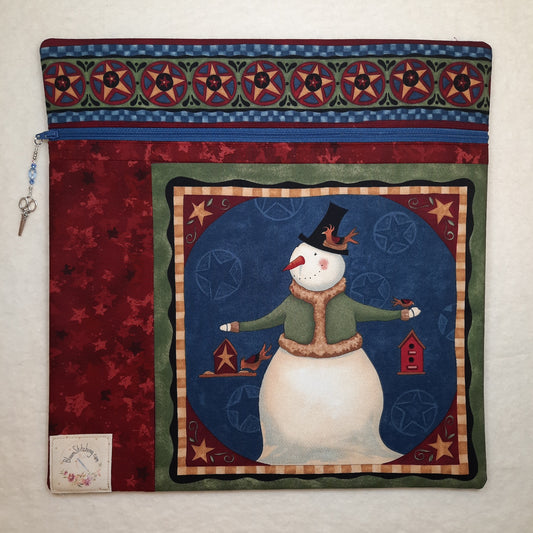 Cross Stitch Project Bag - SET - Snowman #3