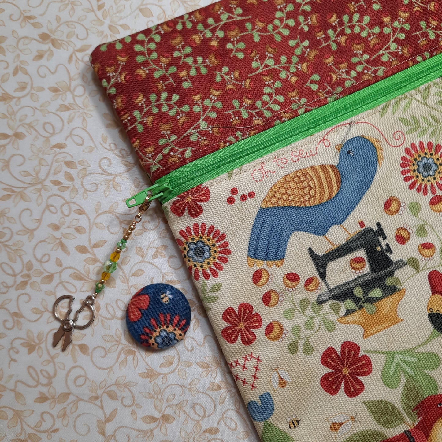 Cross Stitch Project Bag - Stitchy Birds #2