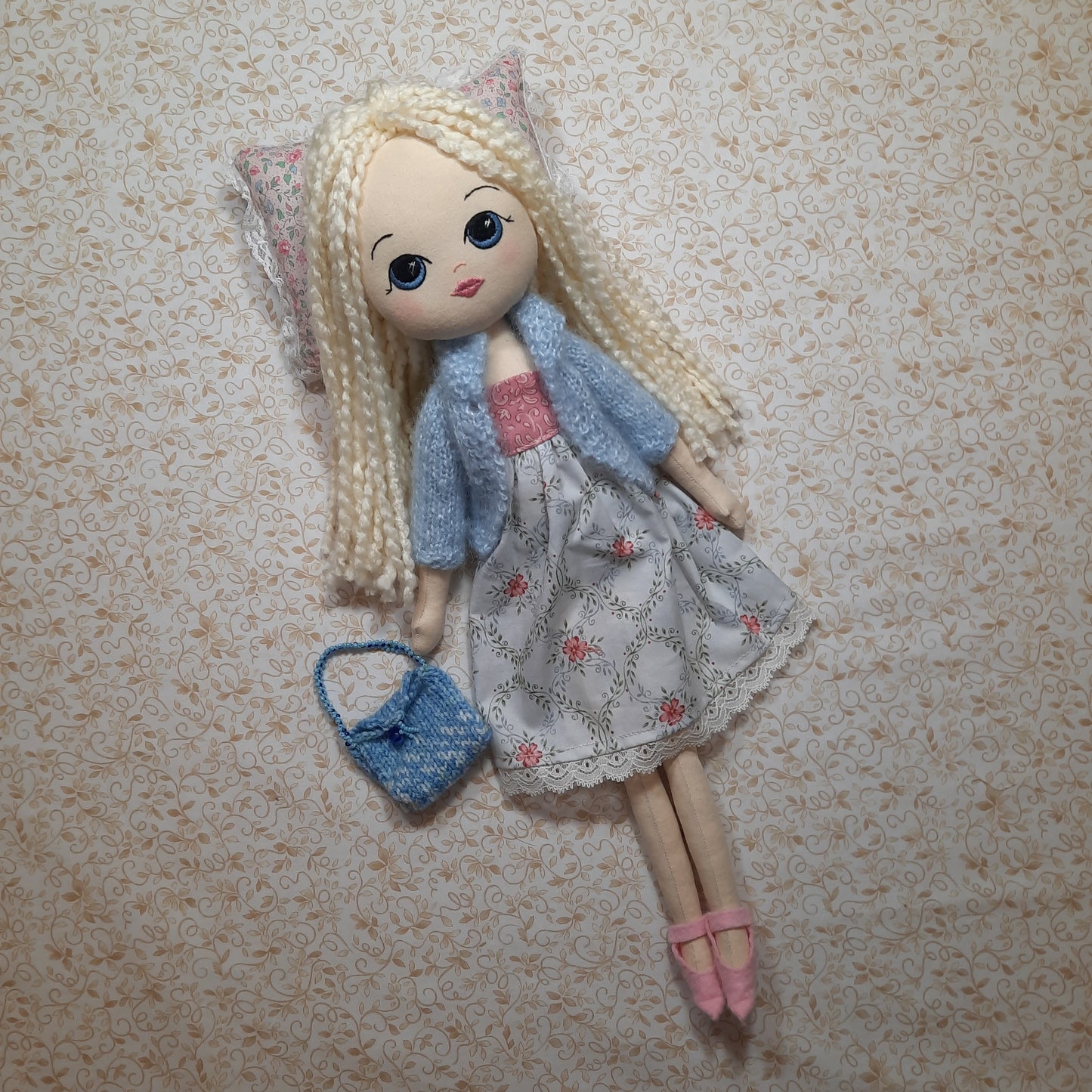 Cloth Dolly - Blonde & Blue Eyes #1