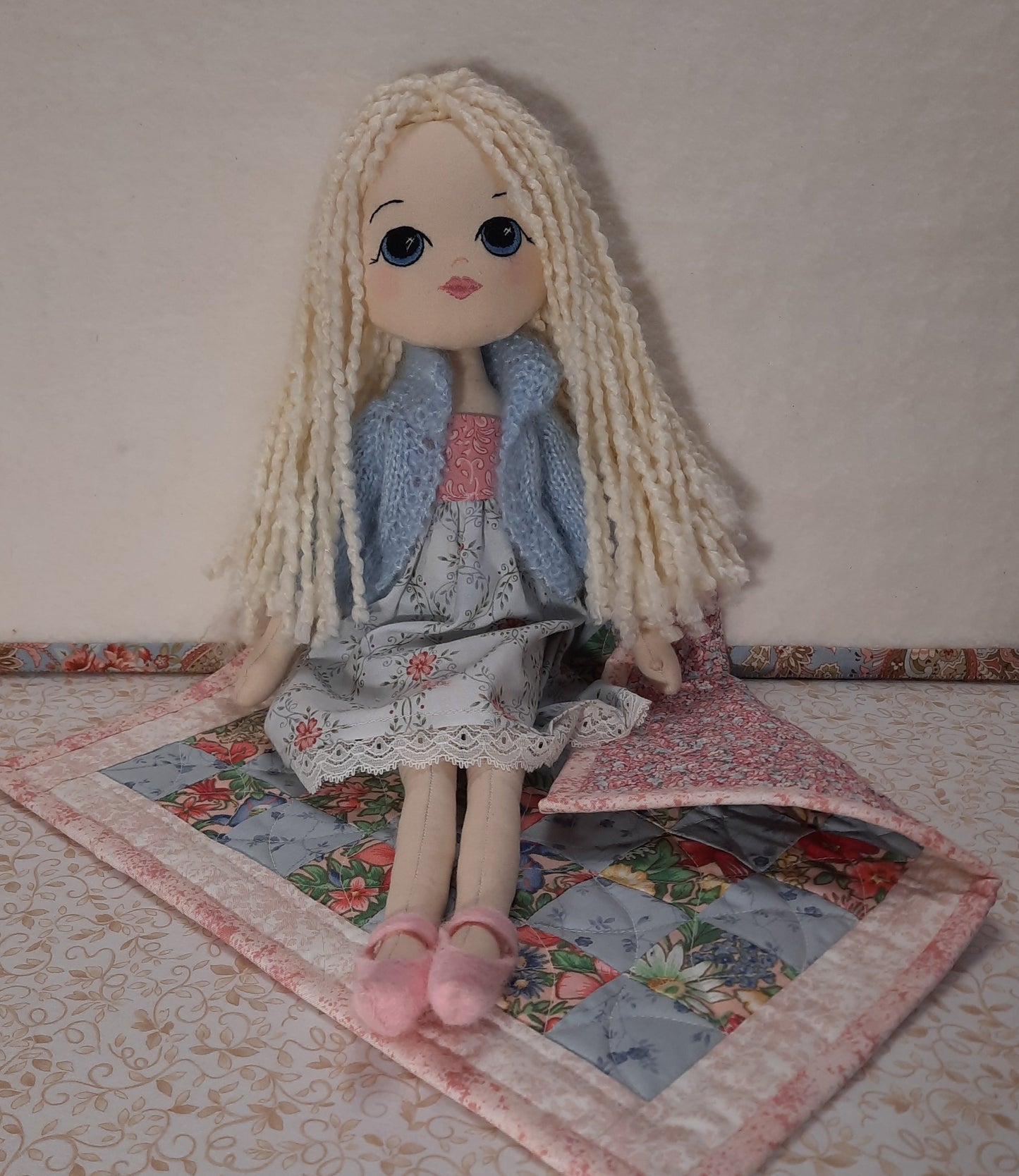 Cloth Dolly - Blonde & Blue Eyes #1