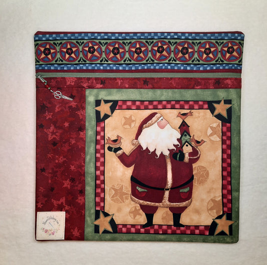 Cross Stitch Project Bag - SET - Santa #2